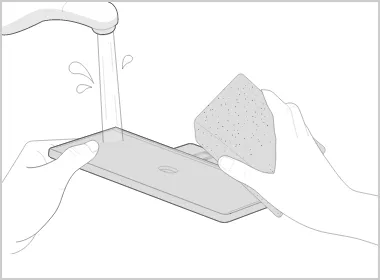 受け皿のお手入れ
