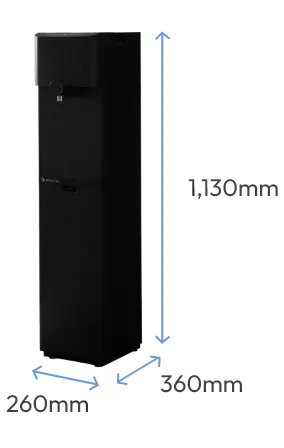 Flatta W260mm D360mm H1,130mm