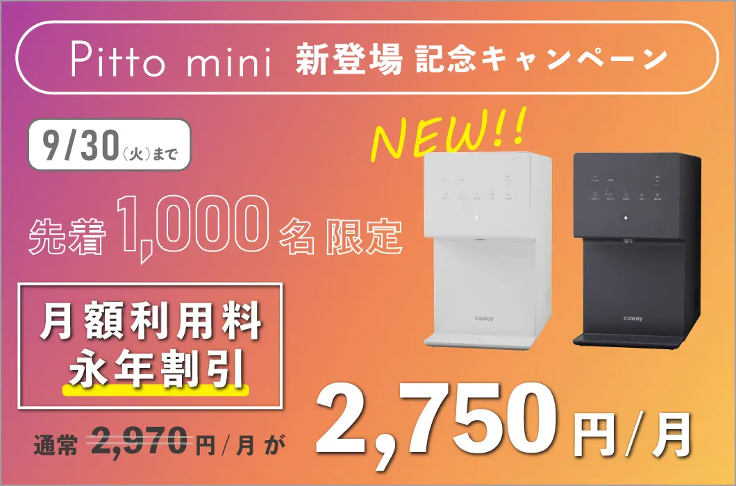 Pittomini新登場記念キャンペーン